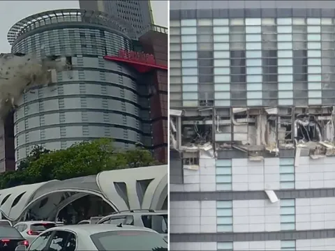 Clip: Trung tâm thương mại bất ngờ nổ tung khiến ít nhất 4 người thiệt mạng