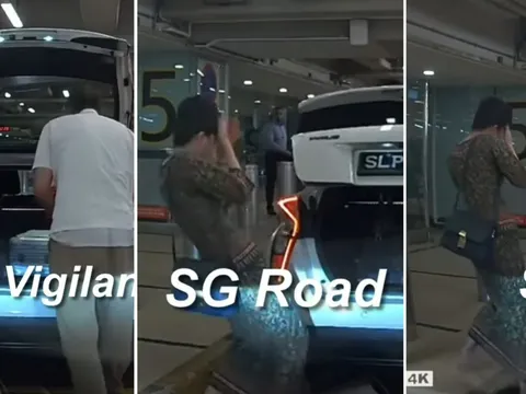 Clip: Tiếp viên hàng không nhận "cú đánh bất ngờ" từ... cốp xe