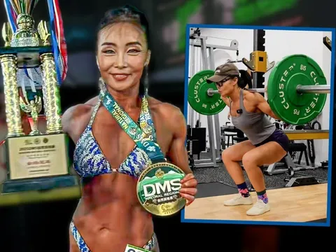 "Bà mẹ cơ bắp" 55 tuổi vô địch giải thể hình sau hơn 20 năm tập luyện, chứng minh tuổi tác chỉ là con số
