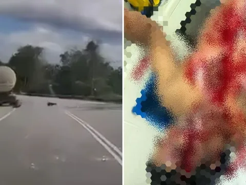 "Xả stress" bên lề đường, tài xế bất ngờ bị báo đen tấn công dã man