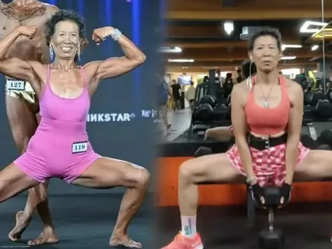 Bà cụ 71 tuổi khiến dân mạng trầm trồ với body 6 múi, giành huy chương thể hình sau 4 năm tập luyện