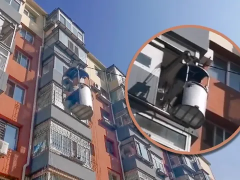 Mệt mỏi với cảnh phải leo cầu thang mỗi ngày, cụ ông quyết tâm chế tạo chiếc thang máy "độc nhất vô nhị"