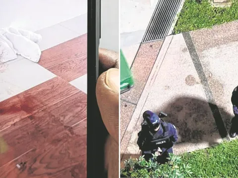 Bị đâm ngay trước mặt con, người cha gắng gượng cầu cứu