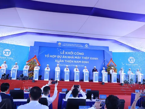 Khởi công Tổ hợp dự án nhà máy thép xanh Nam Định