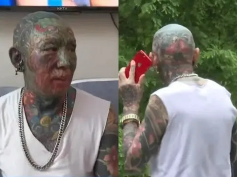 Xăm kín mặt sau cú sốc mất vợ, người đàn ông 68 tuổi bật khóc vì bị xa lánh: “Tôi chỉ muốn khác biệt…”