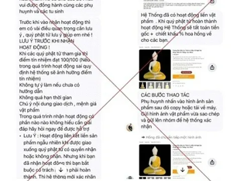 Người phụ nữ ở Hà Nội mất gần 200 triệu đồng vì “khóa tu” giả trên mạng