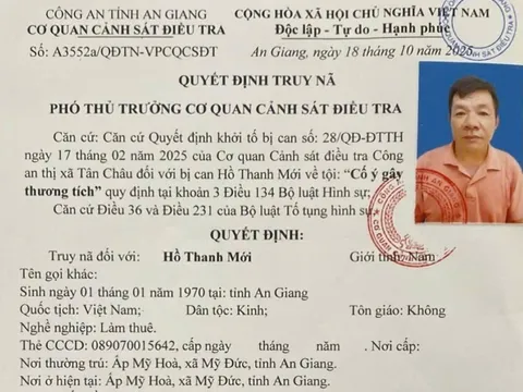 Truy nã Hồ Thanh Mới