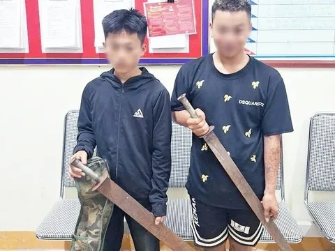 Bắt Mai Gia Huy (SN 2007) và Nguyễn Hải Công (SN 2005)