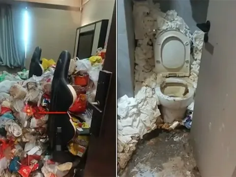 Sống 2 năm trong phòng khách sạn, game thủ để lại “núi rác” khiến nhân viên sốc nặng