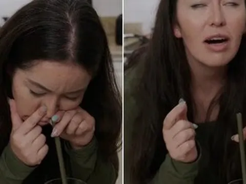 Người phụ nữ gây sốc vì thói quen ăn bằng đường... mũi: Sở thích “ngược đời” khiến ai nghe cũng rùng mình