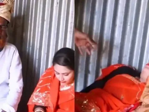 Cô dâu ngất xỉu giữa đám cưới sau khi thấy mặt chú rể: Hé lộ sự thật phía sau đoạn clip