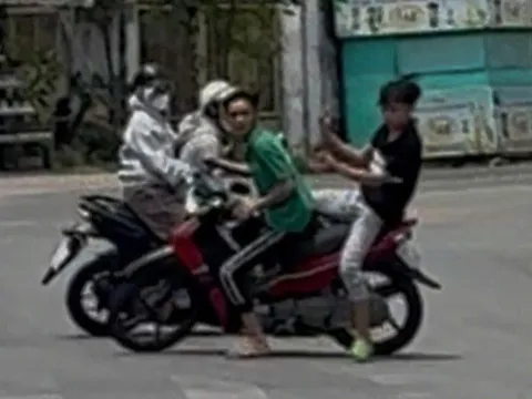 Công an xử lý các đối tượng rượt đuổi đánh nhau gây náo loạn đường phố