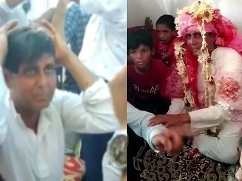 Chú rể bị gia đình cô dâu hành hung ngay trong lễ cưới vì... đội tóc giả