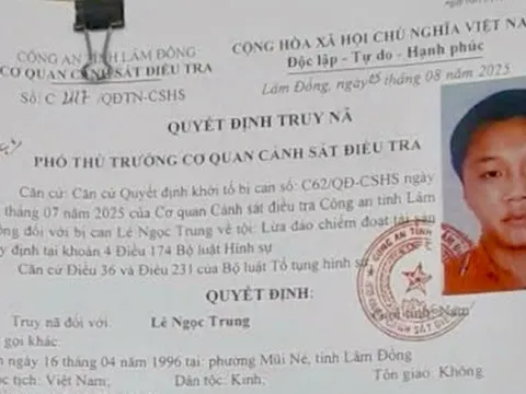 Công an truy nã Lê Ngọc Trung