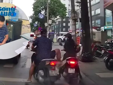 Vụ người đàn ông đi SH không đội mũ bảo hiểm còn húc xe, dọa đạp phụ nữ ở Hà Nội: Công an vào cuộc, lộ danh tính gã đàn ông "hổ báo"