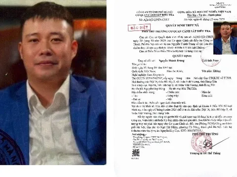 Truy nã Nguyễn Thành Trung- Giám đốc công ty CP tập đoàn Hoa Hồng