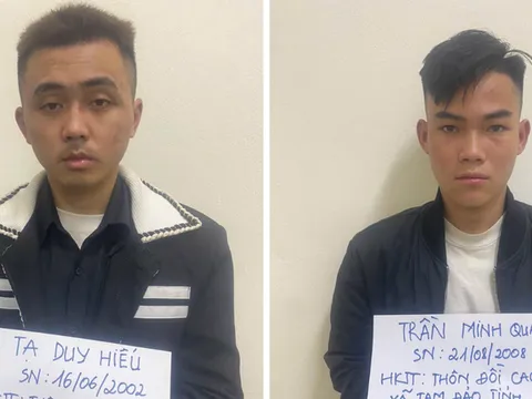 Bắt nóng 2 đối tượng đột nhập, kề sắt vào cổ người phụ nữ để cướp tài sản