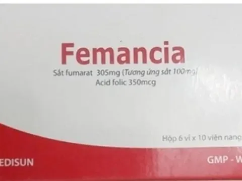 Cảnh báo: Thuốc trị thiếu máu Femancia bị thu hồi toàn quốc