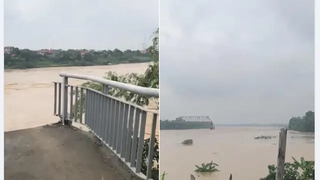 Clip: Sập cầu Phong Châu, Phú Thọ