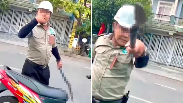 Vụ người đàn ông mặc đồng phục bảo vệ, cầm hung khí đe dọa tài xế ô tô ở phường Hiệp Bình, TPHCM: Những hình ảnh đáng buồn từ clip