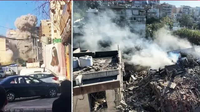 Video: Khung cảnh tan hoang ở Beirut sau cuộc không kích của Israel
