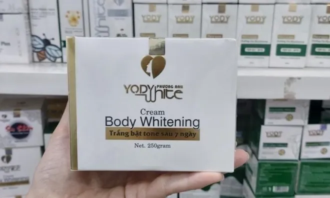 Kem dưỡng trắng, chăm sóc da nhãn hiệu Yody Phương Anh bị thu hồi vì không đạt chất lượng