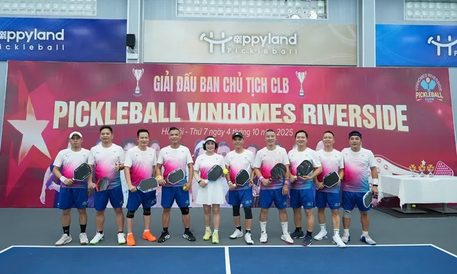 Giải đấu Ban chủ tịch CLB Pickleball Vinhomes Riverside: Tôn vinh những cống hiến thầm lặng