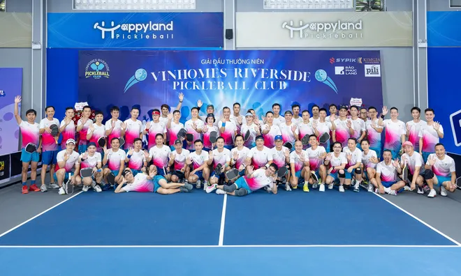 CLB pickleball Vinhomes Riverside tổ chức giải đấu và tiệc sinh nhật lần 2, quyên góp từ thiện gần 1 tỷ đồng