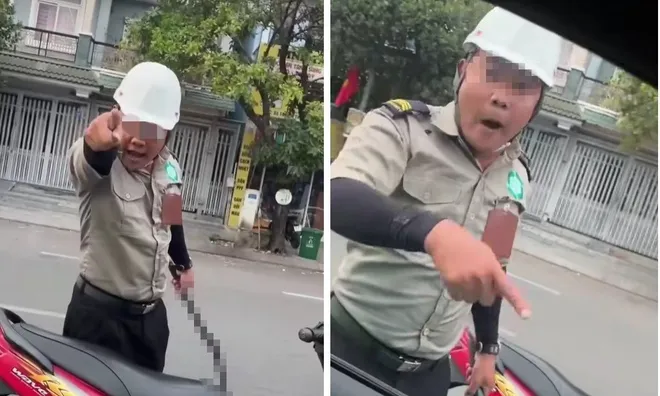 Chính thức xử lý người mặc đồ bảo vệ, cầm hung khí đe dọa tài xế ở phường Hiệp Bình, TP.HCM