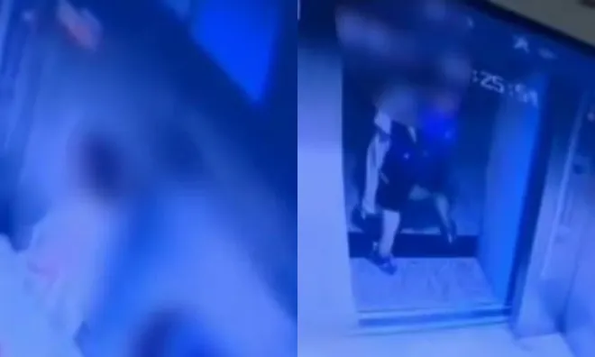 Vừa bước khỏi thang máy, bé gái bị kéo đi trong tích tắc: Camera ghi lại khoảnh khắc đầy nguy hiểm