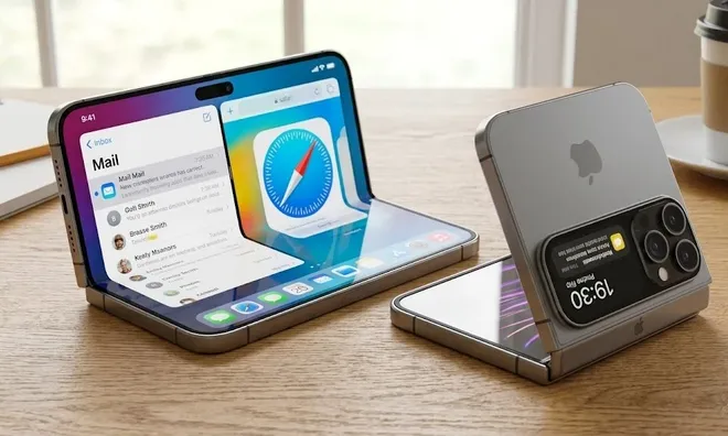 IPhone gập đầu tiên của Apple lộ diện, thiết kế gây chú ý