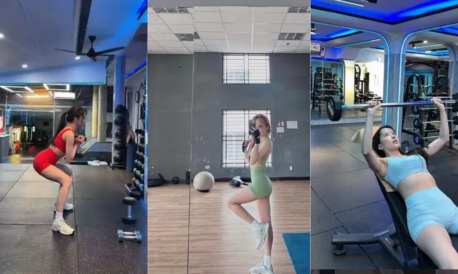 Nóng bỏng mắt với body săn chắc của Thiều Bảo Trâm khi diện đồ bó sát tại phòng tập