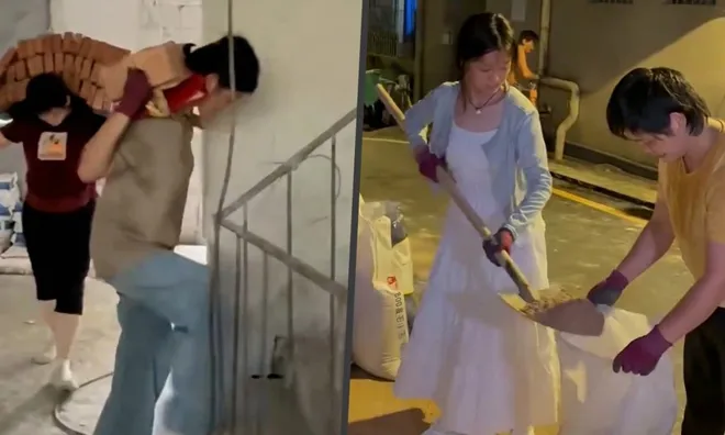 Bạn bè đi du lịch sau kỳ thi, nữ sinh lại theo mẹ đi khuân gạch kiếm học phí: Cuộc trò chuyện giữa công trường khiến ai cũng xúc động