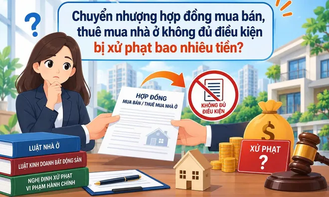 Chuyển nhượng hợp đồng mua bán, thuê mua nhà ở không đủ điều kiện bị xử phạt bao nhiêu tiền?