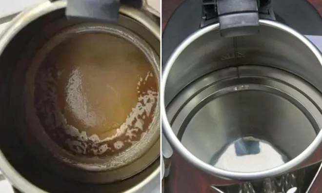 Ấm đun nước bám đầy cặn bẩn ố vàng: Cho 1 thứ này vào đun xôi là sạch bong, sáng bóng như mới mua