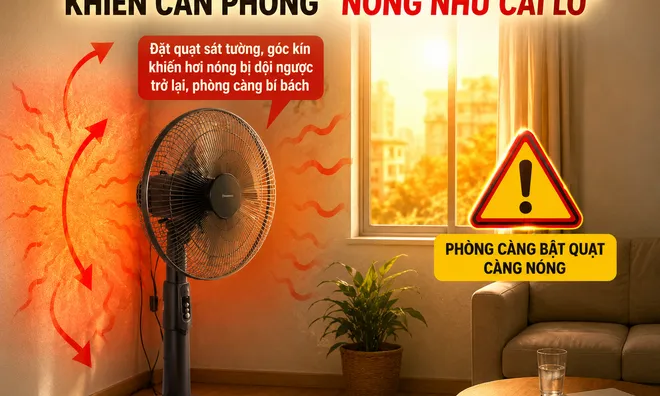 6 vị trí đặt quạt "phản tác dụng" khiến căn phòng "nóng như cái lò": Số 1 hầu như nhà nào cũng mắc phải