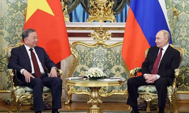 Tổng Bí thư Tô Lâm hội đàm với Tổng thống Nga Vladimir Putin