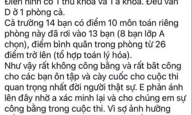 Liên tiếp xuất hiện nghi vấn gian lận thi THPT 2026 tại Nghệ An và Cà Mau