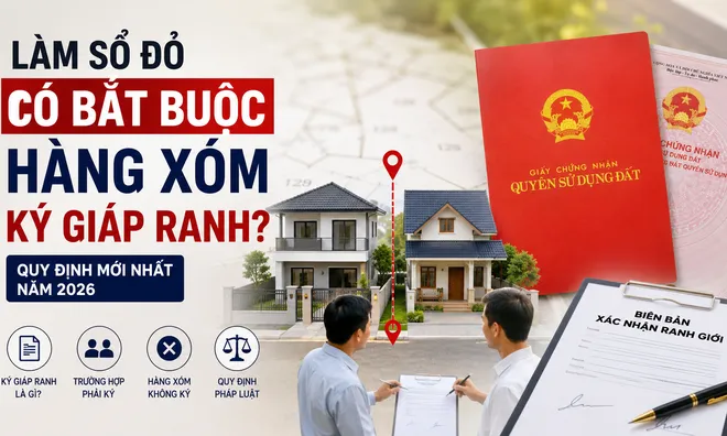 Năm 2026, trường hợp nào phải ký giáp ranh thửa đất?