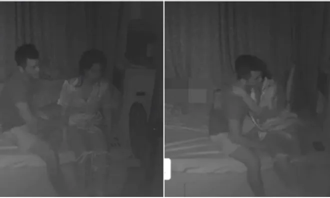 Đoạn camera ghi lại cảnh trong phòng ngủ lúc nửa đêm của đôi vợ chồng khiến hàng triệu người xúc động, như xem một cảnh phim ngôn tình lãng mạn