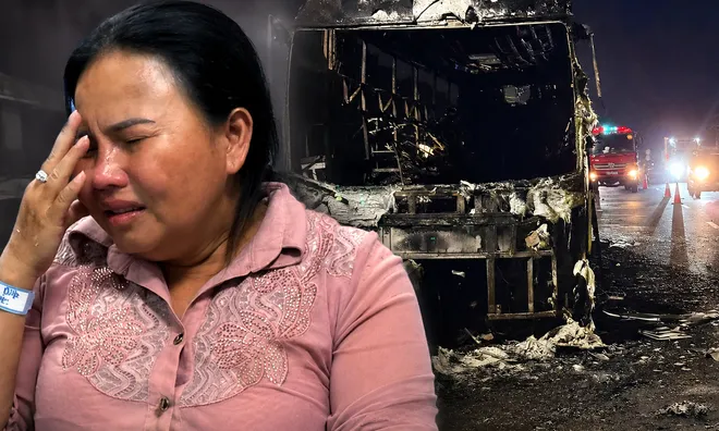"Cho con đi chuyến cuối cùng", câu nói ám ảnh người mẹ sau vụ cháy xe khách khiến 7 người tử vong