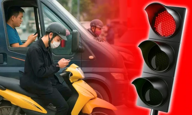 Quy định tài xế cần biết: Dừng đèn đỏ có được sử dụng điện thoại?