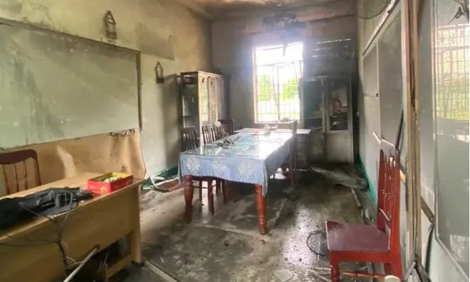 Cháy phòng làm việc tại trường tiểu học sau tiếng nổ lớn, phó hiệu trưởng tử vong