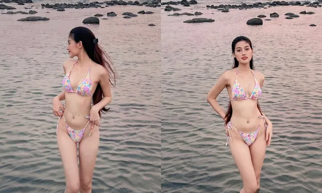 Mỹ nhân Quảng Trị khoe dáng nóng bỏng với bikini, sở hữu làn da trắng trứ danh cùng nụ cười xinh như hoa
