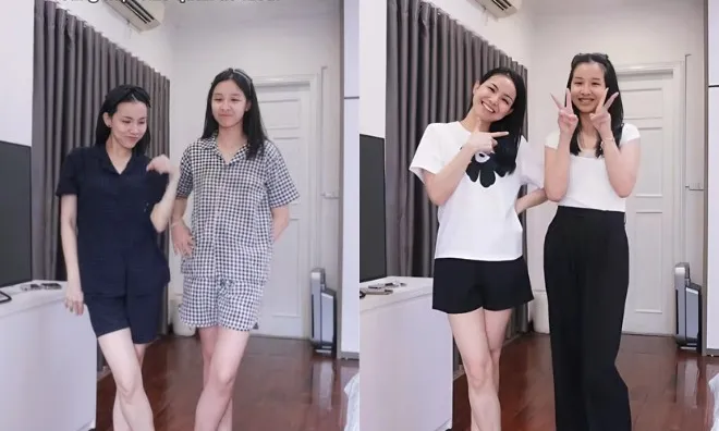 Con gái Thùy Lâm nay mặc đồ cùng size với mẹ, mang "gen xịn" được khuyên đi thi hoa hậu