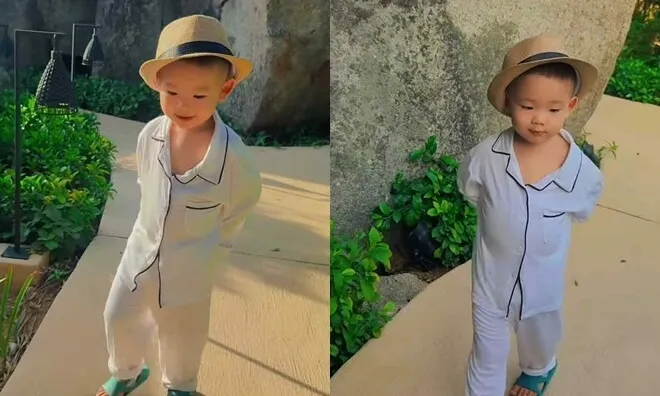Sao Việt 24h: Con trai Minh Hằng thần thái như "công tử Bạc Liêu" đi thăm ruộng, khiến mẹ ruột phải trêu ghẹo