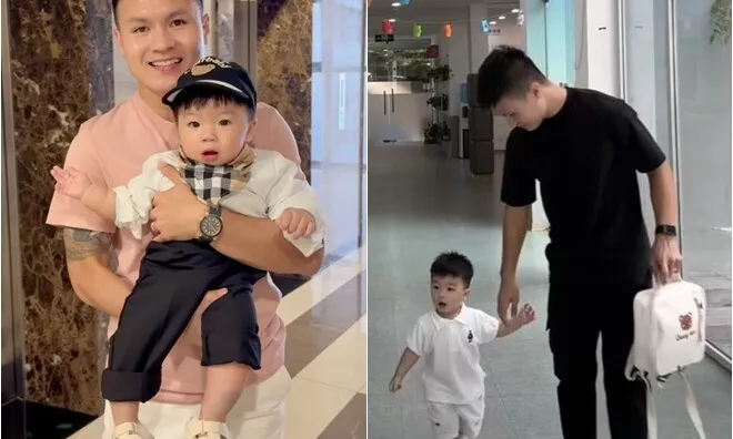 Cơm trưa trường quốc tế 100 triệu/năm của con Quang Hải và vợ đại gia Chu Thanh Huyền khiến cậu bé xúc lia lịa