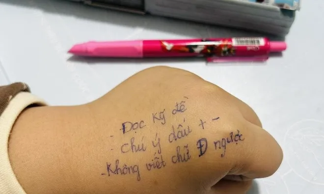 MXH xôn xao bức hình mẹ Thái Nguyên chuẩn bị “phao” chép tay cho con lớp 2 đi thi Toán, phụ huynh đồng loạt làm theo