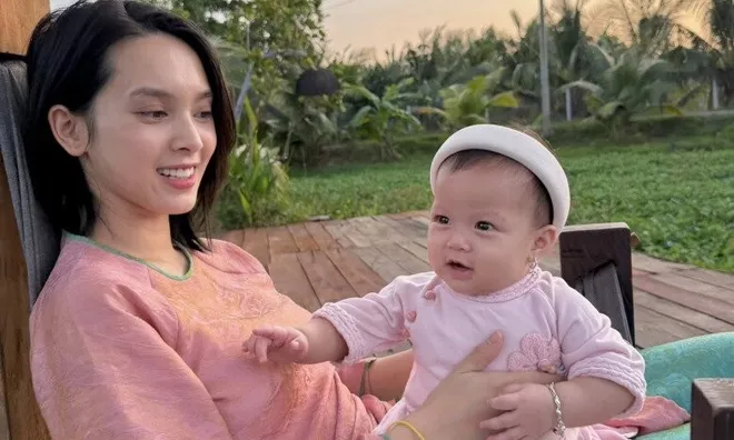 Sau sinh con cho chồng mới thiếu gia, Quỳnh Lương làm mẹ sướng, lần đầu nhắc về mẹ chồng miền Tây