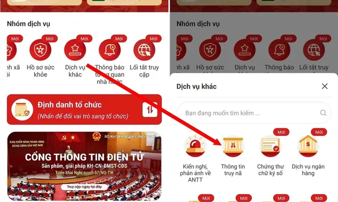 Hướng dẫn xem Danh sách truy nã trên ứng dụng VNeID như thế nào (phiên bản 2.2.2)?